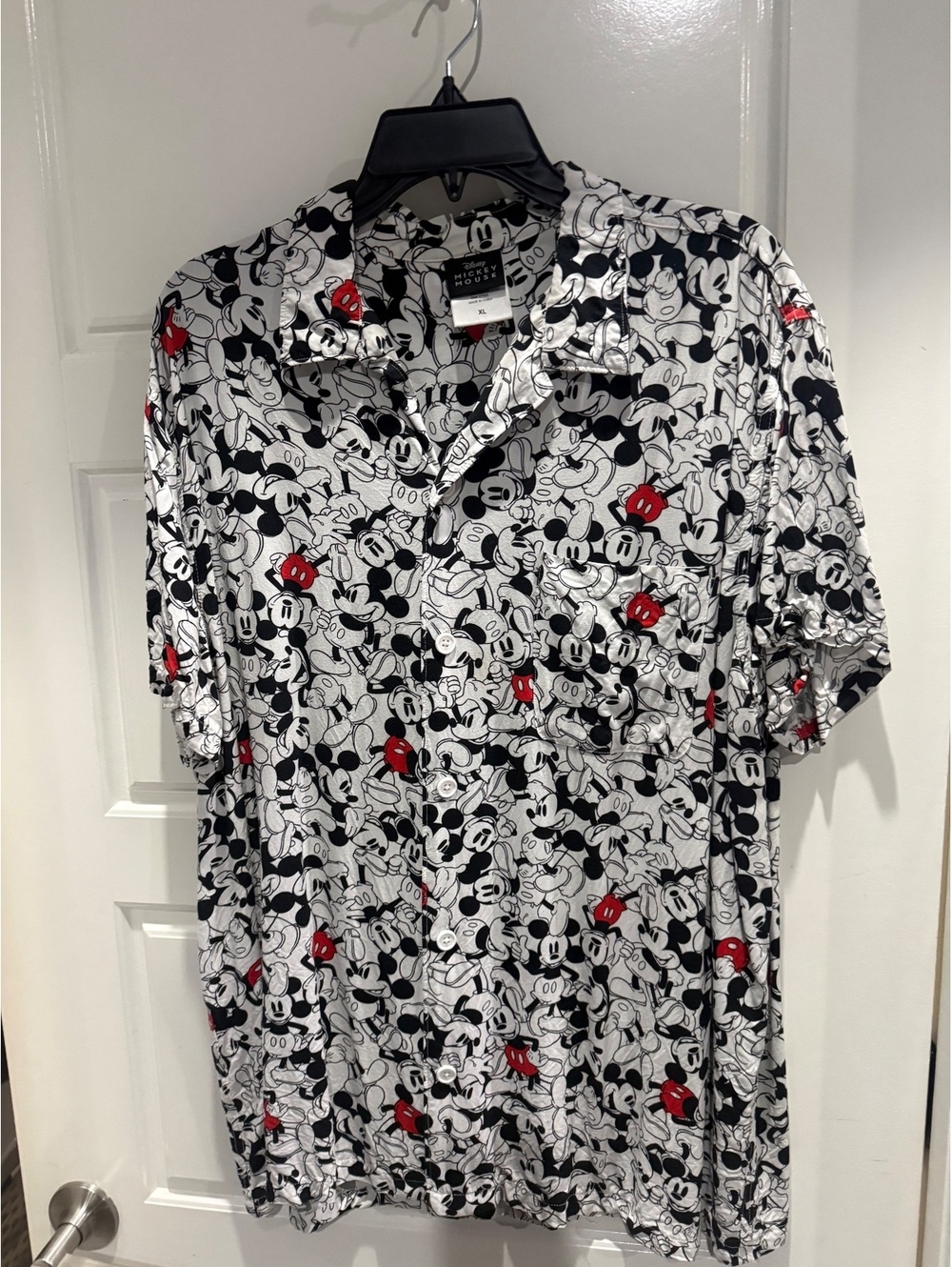 Disney Mickey Mouse Pattern Short Sleeve Polo Shirt